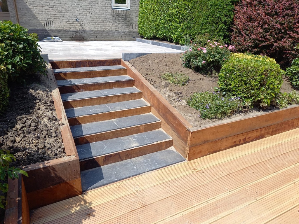 Trap naar vlonder in IJsselstein